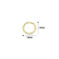 Hammered Closed Round Ring with CZ on, Close Ring for necklace bracelet Making, Sku#ZX234
