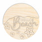 Unfinished Wood Hello Beach Door Sign Kit | Wood Craft Cutouts | 1/4" Thick |