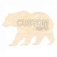 Unfinished Wood Custom Name Bear Door Sign Kit | Wood Craft Cutouts | 1/4" Thick |