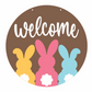 Unfinished Wood Welcome Bunnies Door Sign Kit | Wood Craft Cutouts | 1/4" Thick |