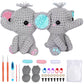 Elephant Crochet Kit Crochet Kit for Beginners DIY Knitting Supplies for Kids Adults 2 Types of Elephants