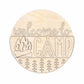 Unfinished Wood Welcome to Camp Door Sign Kit | Wood Craft Cutouts | 1/4" Thick |