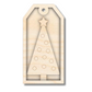 Unfinished Wood Layered Christmas Gift Tags | 14 Options | 3 Piece | 4"-6" Tall | 1/8" Wood | Wood Craft DIY