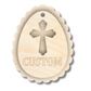 Unfinished Wood Layered Custom Name Easter Egg Gift Tags | 6 Options | 2 Piece | 4"-6" Tall | 1/8" Wood | Wood Craft DIY