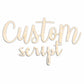 Script Font Custom Name Wood Cutout - Baby Nursery - Decor - DIY - up to 48 Wide"