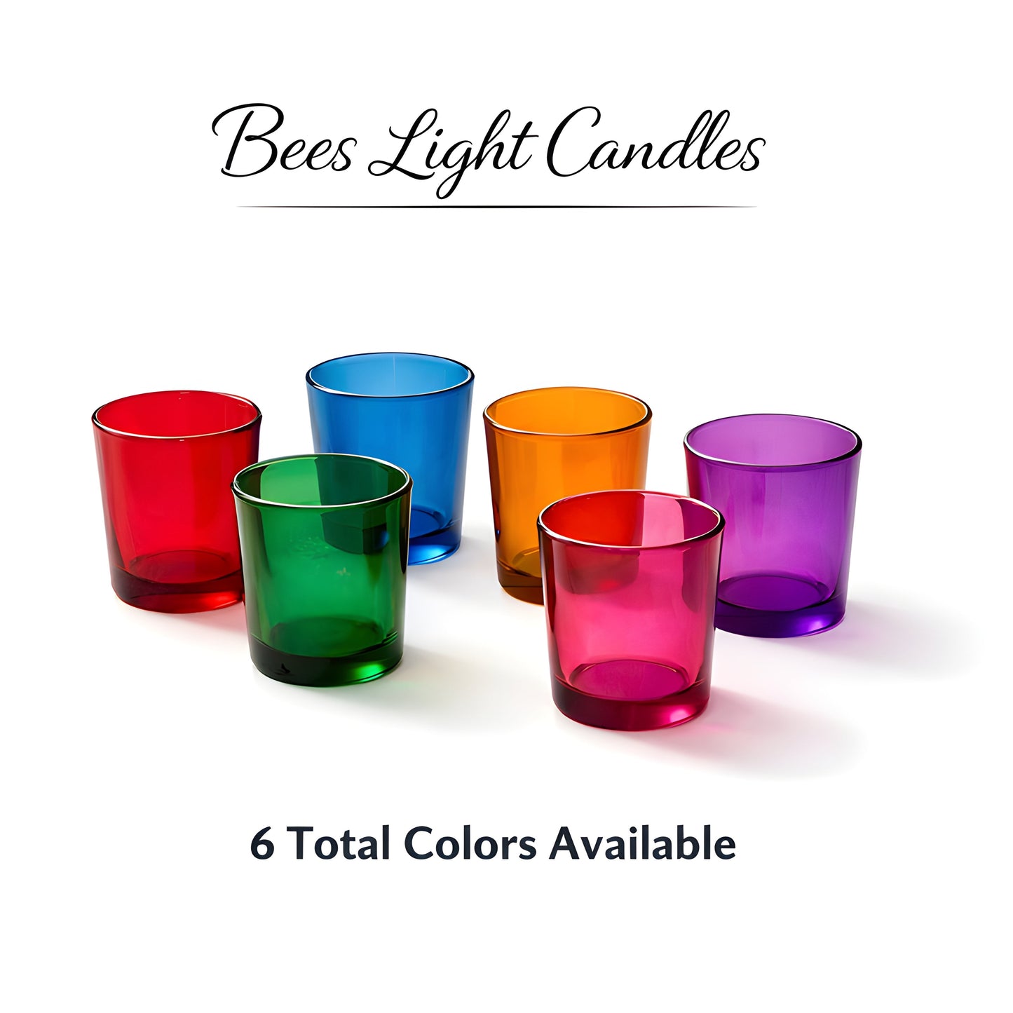 Pink Glass Votive Candle Holder