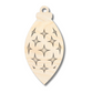 Unfinished Wood Layered Christmas Bulb Ornaments | 2 Piece | 5" Tall | 1/8" Wood | Wood Craft DIY