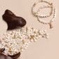 Gold Bunny Charm Easter Bunny Metallic Gold and Pearl DIY Jar
