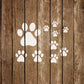 Paw Prints Stencil