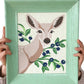 Deer with Huckleberries | 8x10 paint-by-number kit