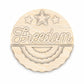 Unfinished Wood Freedom Door Sign Kit | Wood Craft Cutouts | 1/4" Thick |