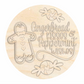 Unfinished Wood Gingerbread Kisses Door Sign Kit | Wood Craft Cutouts | 1/4" Thick |