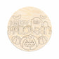 Unfinished Wood Graveyard Halloween Door Sign Kit | Wood Craft Cutouts | 1/4" Thick |