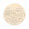 Unfinished Wood Graveyard Halloween Door Sign Kit | Wood Craft Cutouts | 1/4" Thick |