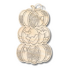 Unfinished Wood Layered Halloween Stacked Pumpkins Sign | 2 Layers | up to 46"
