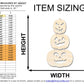 Unfinished Wood Hanging Stacked Pumpkins Door Sign | 3 Piece | DIY Craft Cutout | up to 46" DIY