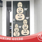 Unfinished Wood Hanging Stacked Pumpkins Door Sign | 3 Piece | DIY Craft Cutout | up to 46" DIY