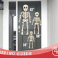 Unfinished Wood Hanging Skeleton Door Sign Door Sign | 15 Piece | DIY Craft Cutout | up to 46" DIY