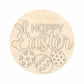 Unfinished Wood Happy Easter Door Sign Kit | Wood Craft Cutouts | 1/4" Thick |