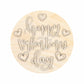 Unfinished Wood Happy Valentine's Day Door Sign Kit | Wood Craft Cutouts | 1/4" Thick |