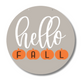 Unfinished Wood Hello Fall Etched Door Sign Kit | Wood Craft Cutouts | 1/4" Thick |
