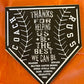 Unfinished Wood Home Plate Baseball Softball Diamond Base Silhouette - Craft- up to 46" DIY