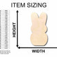 Unfinished Wood Easter Bunny Marshmallow Cutout - Craft- up to 46" DIY