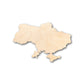 Unfinished Wood Ukraine Shape - Country - Craft - up to 46"  DIY