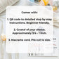 Macrame wrapped crystal rear view mirror charm DIY craft kit.