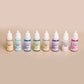 Resin Craft Alcohol Inks in Pink, blue, yellow, turquoise, lime green, gold, white