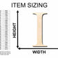 Unfinished Wood Iota Silhouette - Craft- up to 46" DIY