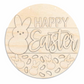 Unfinished Wood Happy Easter Jelly Bean Door Sign Kit | Wood Craft Cutouts | 1/4" Thick |