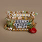 Bene Gold Bowtie Pasta Charm with Blush Heishi Beads DIY Jar