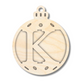 Unfinished Wood Layered Letter Christmas Ornaments | A-Z | 2 Piece | 5" Tall | 1/8" Wood | Wood Craft DIY