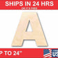 Unfinished Wood Block Letter A - Craft - up to 46" DIY
