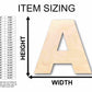 Unfinished Wood Block Letter A - Craft - up to 46" DIY