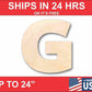 Unfinished Wood Block Letter G - Craft - up to 46" DIY