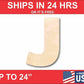 Unfinished Wood Block Letter J - Craft - up to 46" DIY