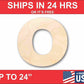 Unfinished Wood Block Letter O - Craft - up to 46" DIY