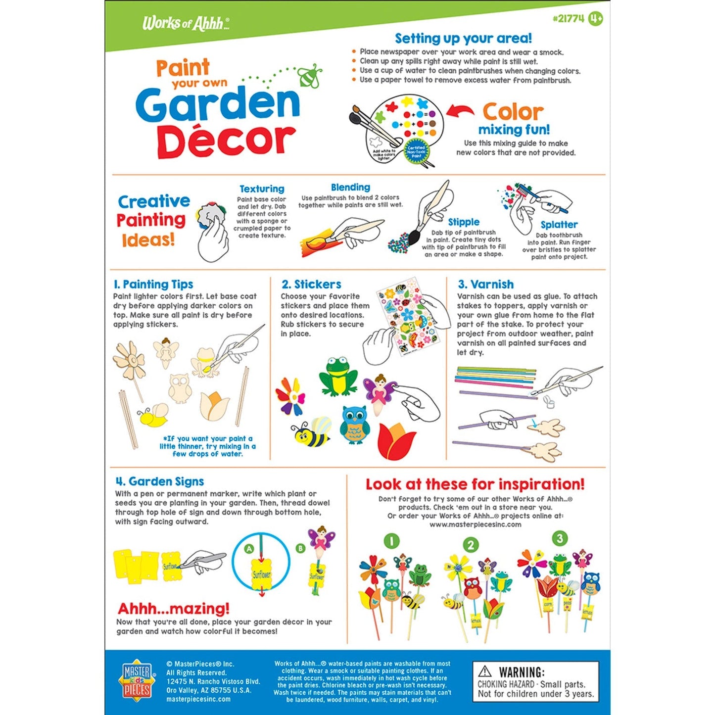 Garden Decor – Wood Craft & Paint Kit by MasterPieces