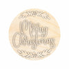 Unfinished Wood Merry Christmas Door Sign Kit | Wood Craft Cutouts | 1/4" Thick |