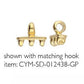 Cymbal™ Mesaria III Superduo Hook & Eye Clasp, 12 x 10.2 mm & 12 x 18 mm,  - Antique Brass Plated, 24K Gold Plated or Antique Silver Plated - Hooks and Eyes Are Sold Separately
