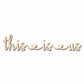 Mother's Day Craft Unfinished Wood Cutout "This is Us" Script Font DIY handmade Gift