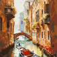 ZRIZQ Paint by Number Kit for Adults 12x16 Canvas City Colorful Box