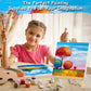 12PCS Mini Canvas & Easel Set – 4x4in Cotton Canvases