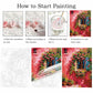 ZRIZQ Paint by Number Kit 12x16 Canvas Butterfly Rose Colorful Box