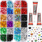 Worthofbest 11000Pcs Red 2-5mm Flatback Resin Rhinestones for Crafting
