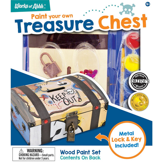 Treasure Chest – Wood Craft & Paint Kit by MasterPieces