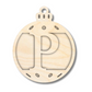 Unfinished Wood Layered Letter Christmas Ornaments | A-Z | 2 Piece | 5" Tall | 1/8" Wood | Wood Craft DIY