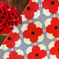 Poppy Quilt Pattern - Paper Print Version, Mailed